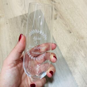 Copa de champan personalizada