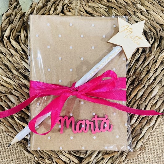 Libreta con nombre
