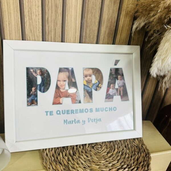Cuadro PAPÁ con fotos