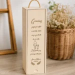 caja de vino grabada para regalo